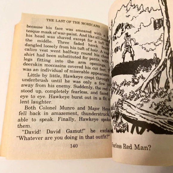 Vintage 1979 The Last of the Mohicans James Cooper Illustrated Classic Edition - Picture 13 of 16